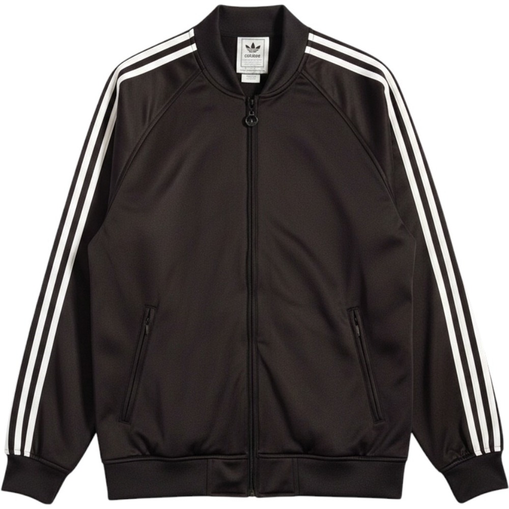 Adidas Mens Superstar Track Jacket Vintage Trefoil Logo 90's Black White‎ Size M